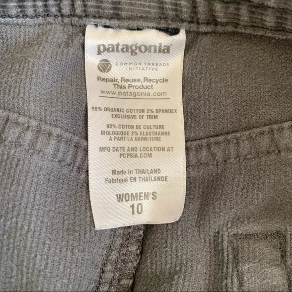 4️⃣4️⃣ Patagonia Corduroy Grey Skirt Size 10 - Picture 9 of 10